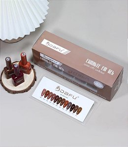 Esmalte Em Gel Dafu 12 Cores - Marrom EM12-M1