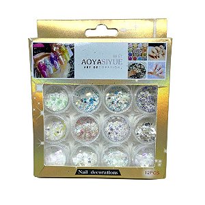 Decoração Glitter C/12
