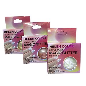 Decoração Glitter Flakes Individual