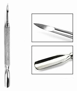 Espátula Empurrador Unha Gel Aço Inox