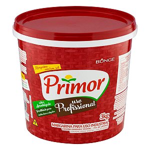 Margarina Balde 3kg Cremosa Com Sal Uso Industrial