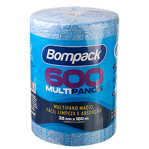 Pano Multiuso Fácil Limpeza Reutilizável Rolo 600un28cmx30cm