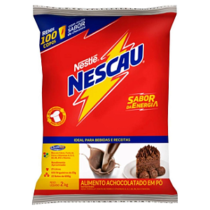 Achocolatado Em Pó Nescau Pacote Com 2kg Economico
