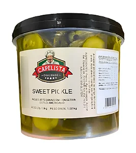 Sweet Picles Gourmet Agridoce Balde 1,8kg Hamburgeria Restaurantes Sushis