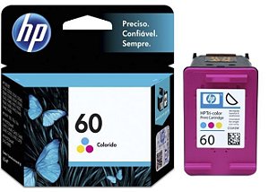 Cartucho de Tinta HP 60 CC643WB Colorido - Original 6,5ml