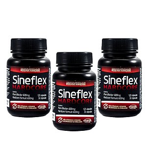 Combo Sineflex Hardcore da Power Supplements - 3 Frascos