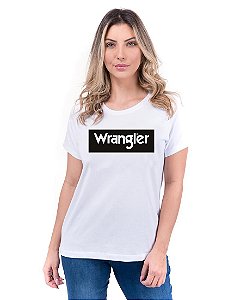 Camiseta Wrangler Feminina Básica Branca