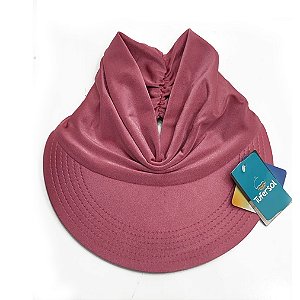 Viseira Turbante com Proteção UV 50+ Rosa