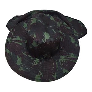 Chapéu Australiano Camuflado com Proteção na Nuca/Pescoço
