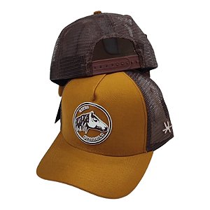 Boné Aba Curva Country Trucker Silk Cavalo Crioulo