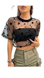 Blusa   Estrela Transparente