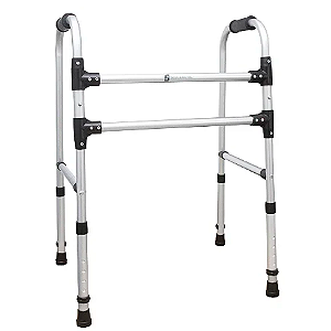Andador Fixo 2 Barras - Prata - Sequencial