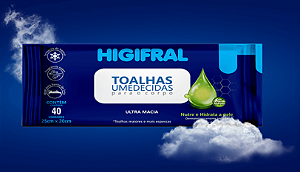 Toalhas Umedecidas para o Corpo - Higifral