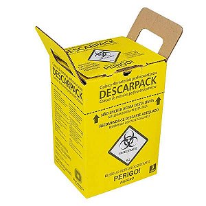 Caixa Coletora de Material Perfurocortante 3L - Descarpack