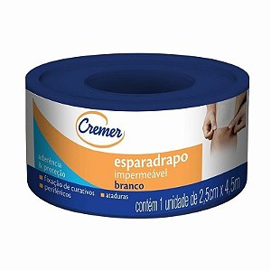 Esparadrapo Impermeável Branco 2,5cm X 4,5m - Cremer