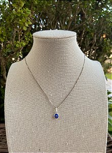 COLAR OLHO GREGO PRATA ESCURO