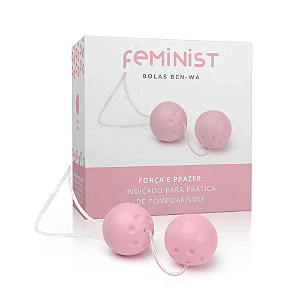 Conjunto Ben-Wa Feminist com 02 Bolas - Rosa Bebê