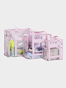 Kit 3 Bolsas de Piscina e Praia Yupii – Tamanhos P, M e G