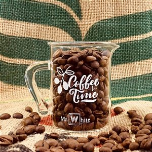 Caneca Becker de Vidro 100ml - Coffee Time