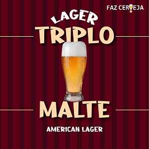 Kit Receita Lager Triplo Malte - American Lager