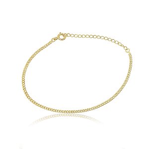 tornozeleira em formato de conchas em ouro