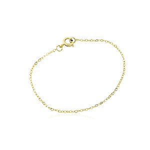pulseira em ouro em formato de coração