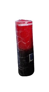 Vela Votiva (7 dias) Vermelho/Preto - 260 gramas