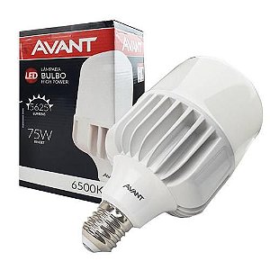 Lâmpada LED 75W 5625 Lumens Bulbo Avant Alta Potência Bivolt Econômica 6500K Branca Fria E27 (1 Ano de garantia)