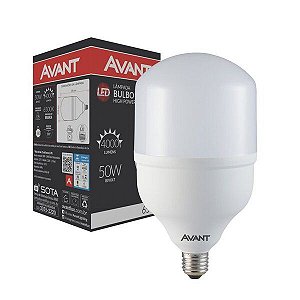 Lâmpada Ultra LED 50w 4000 Lumens Bulbo Avant Alta Potência Bivolt Econômica 6500K Branco Frio E27 (1 Ano de garantia)