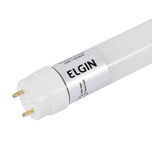 Lâmpada LED Tubular T8 10W 60 cm 6500K Branco Frio Elgin (1 Ano de Garantia)