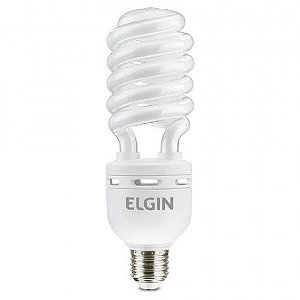 Lâmpada Espiral Fluorescente 32W Elgin Compacta 110V 6400K Branca Fria 1984lm E27 - 1 Ano de Garantia
