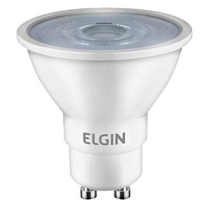 Lâmpada Dicróica Led MR16 Elgin base GU10 4,8W 350lm Branco Frio 6500K Bivolt - 1 Ano de Garantia