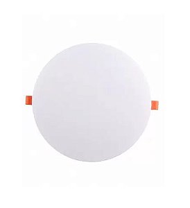 Painel Plafon Led Borda Infinita Redondo 18w 12x12 Bivolt Avant Flat 4000K Branco Neutro 1800lm - 2 Anos de Garantia