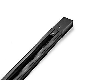 Trilho Eletrificado 2 metros Preto para Spot Led Avant Elegance Sobrepor Alumínio - 1 Ano de Garantia
