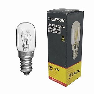 Lâmpada para Microondas e Geladeira 15W 110V Bocal E14 Thompson - 1 Ano de Garantia