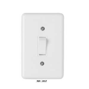 Interruptor 1 Tecla Simples 4x2 BR Completa 250V C/ Placa- 5 Anos de Garantia