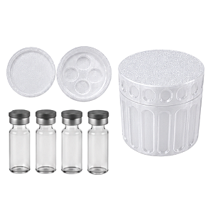 Estojo Case Porta Ampolas Transparente Capacidade 4 Frascos 3ml