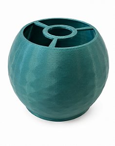 Base Redonda Abajur M Verde Grega Plastico PETG Soquete E27 Base Luminária Decorativa RD Imports
