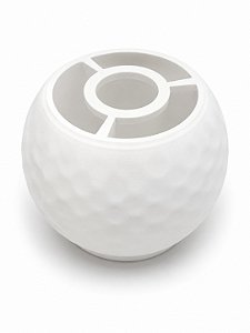 Base Redonda Abajur P Branca Grega Plastico PETG Soquete E27 Base Luminária Decorativa RD Imports
