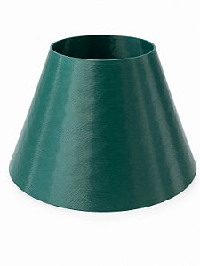 Cúpula Abajur Conica M Verde Grega Plastico PETG Soquete E27 Luminária Decorativa RD Imports