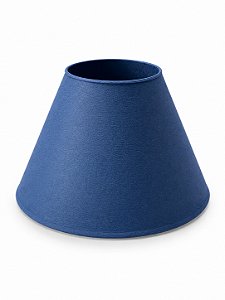 Cúpula Abajur Cônica P Azul Marinho Lisa Plastico PETG Soquete E27 Luminária Decorativa RD Imports