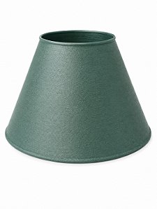 Cúpula Abajur Cônica P Verde Lisa Plástico PETG Soquete E27 Luminária Decorativa RD Imports