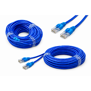 Cabo de Rede Transmissão Azul 10 Metros Patch-Cord 4P AZ Annlux