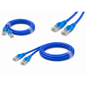 Cabo de Rede Transmissão Azul 5 Metros Patch-Cord 4P AZ Annlux