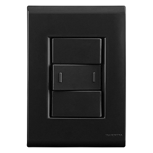 Conjunto 1 Interruptor Paralelo 10A/250V Grafite Liz Tramontina