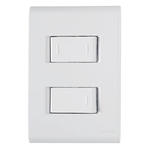 Conjunto 1 Interruptor Simples + 1 Interruptor Paralelo 10A/250V 57170/045 Branco Liz Tramontina