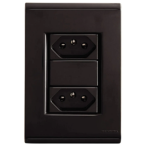 Conjunto 2 Tomadas 2P+T 20A/250V Grafite Liz Tramontina