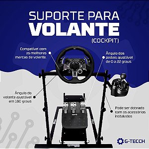 SUPORTE PARA VOLANTE (COCKPIT SIMULADOR)