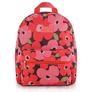 Mochila escolar laranja Papoula Jacki Design volta as aulas