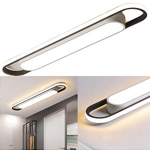 Luminária LED 60cm c/ Difusor Lateral e Central - Modelo Ark